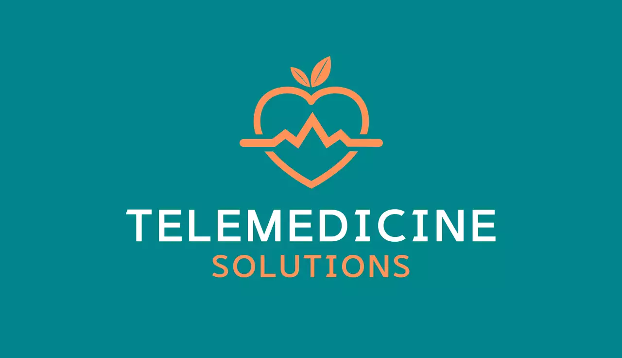 Teal Professional Telehealth Business Card