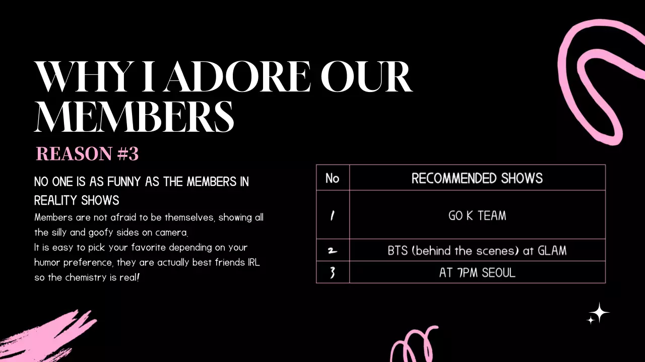 Pink Trendy Members Promotion Presentation