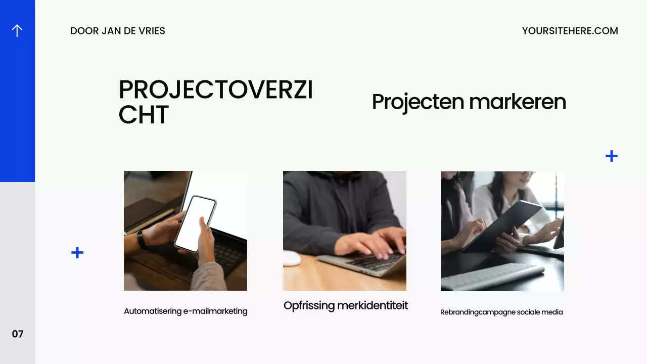 Blauw Modern Creatieportfolio