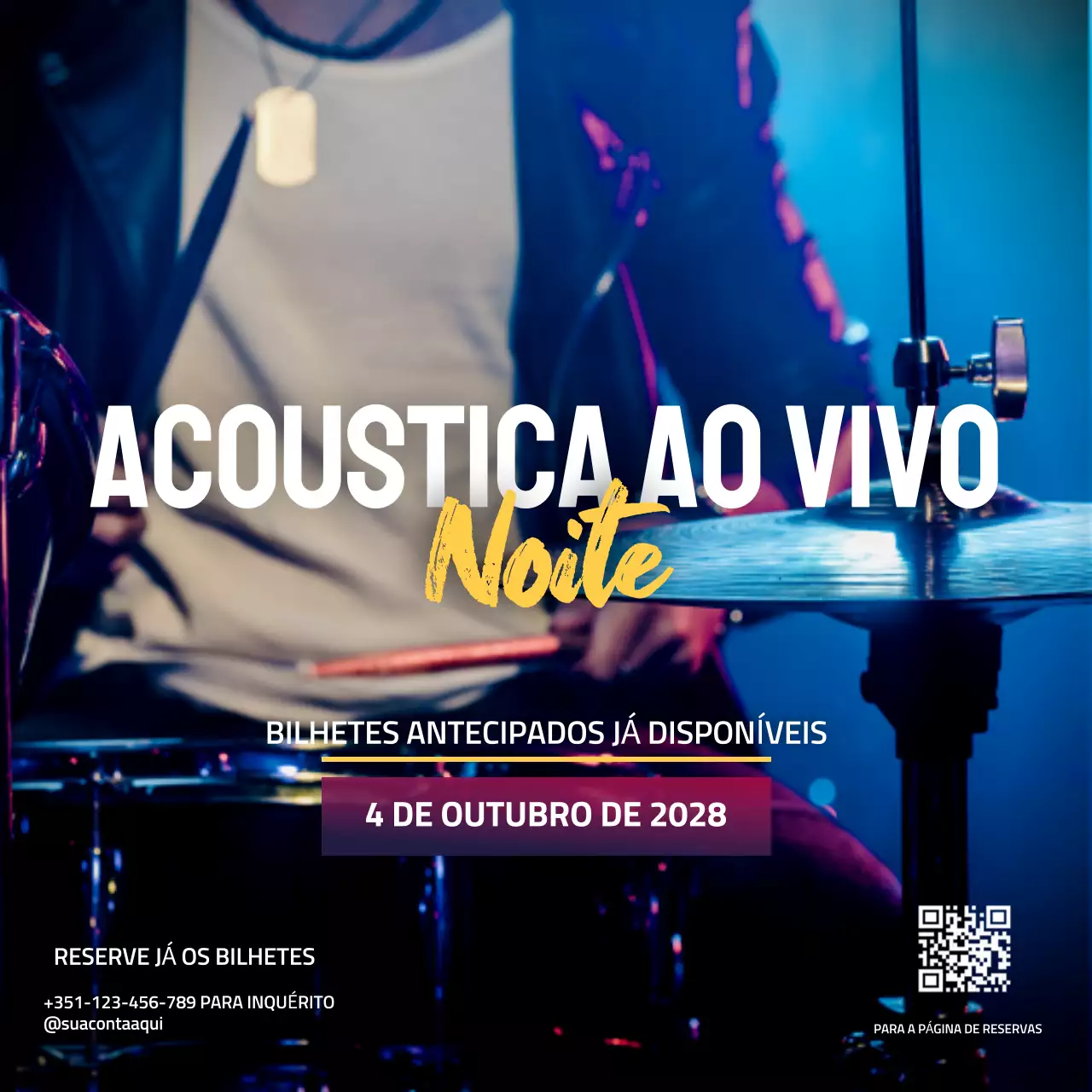 Blue Photo Promoção de eventos de música Publicação nas redes sociais