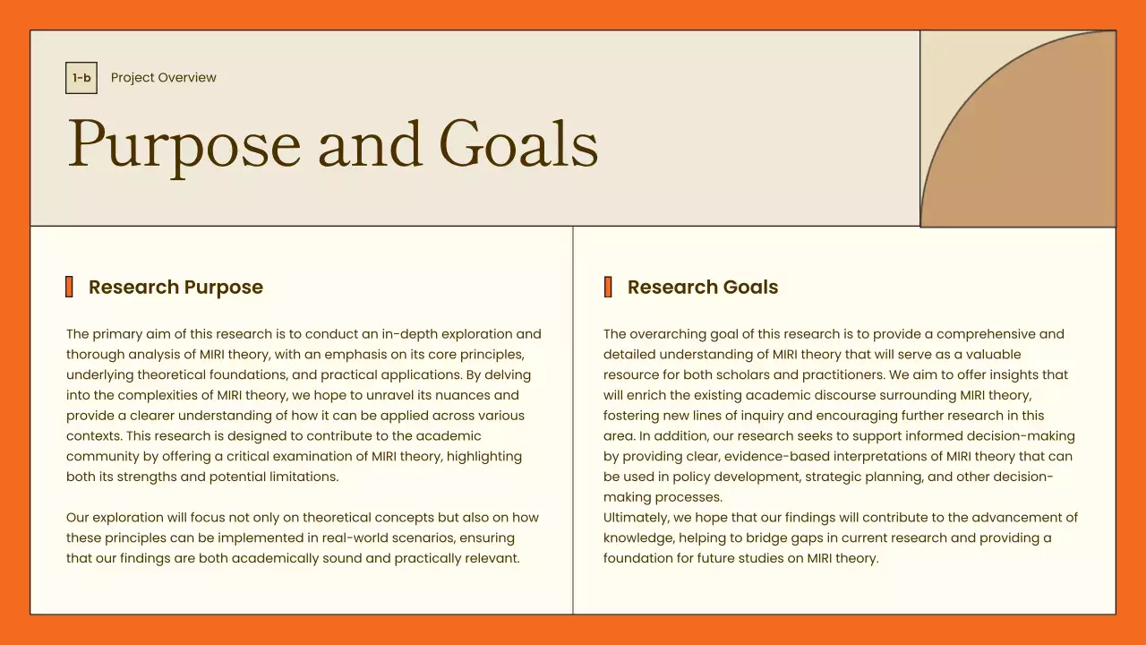 Orange Modern Project Presentation