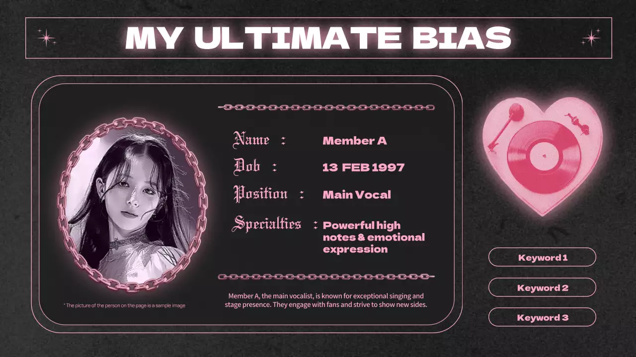 핑크 고딕 팬덤 가이드 프레젠테이션