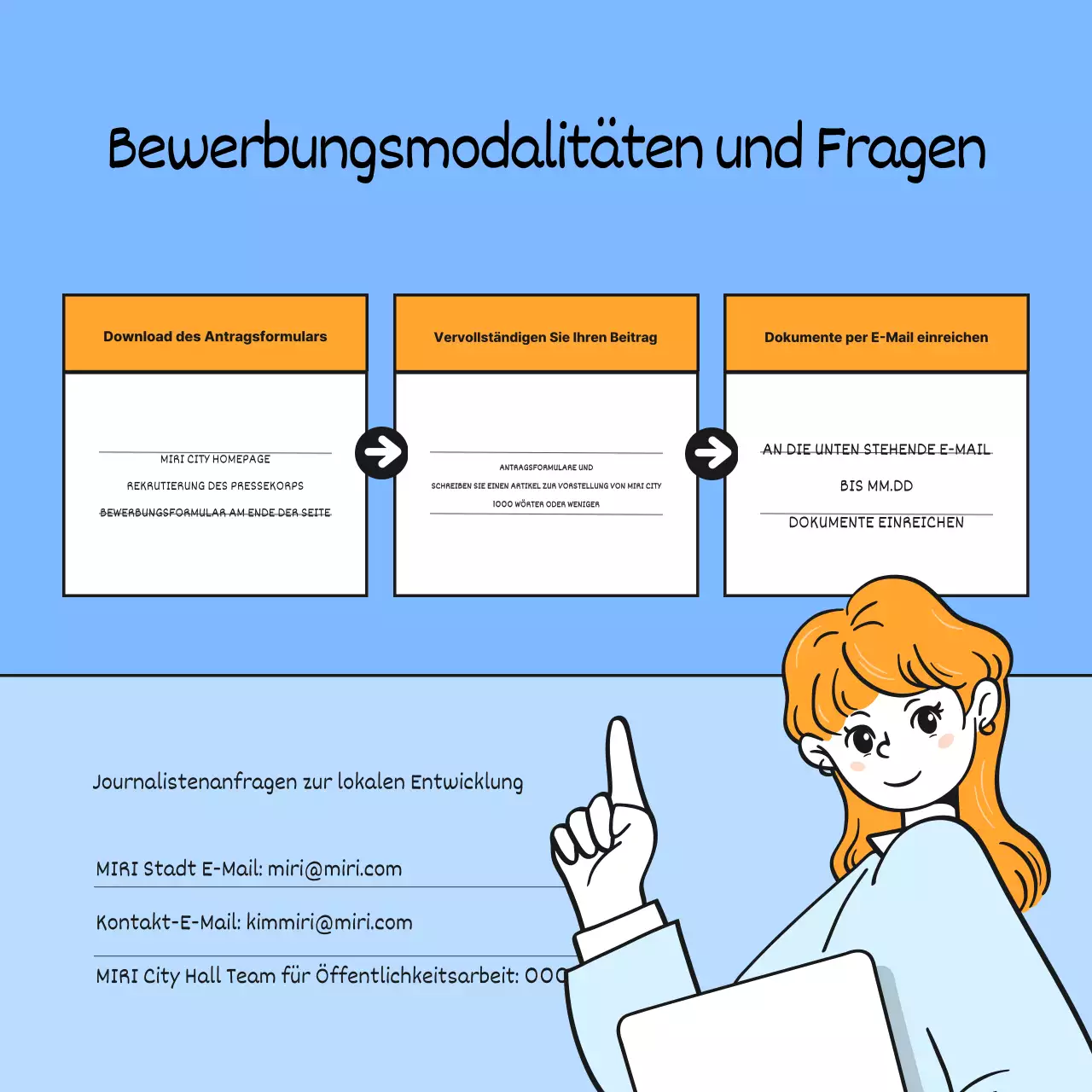 Hellblau und einfach für lokale Entwicklungsjournalisten