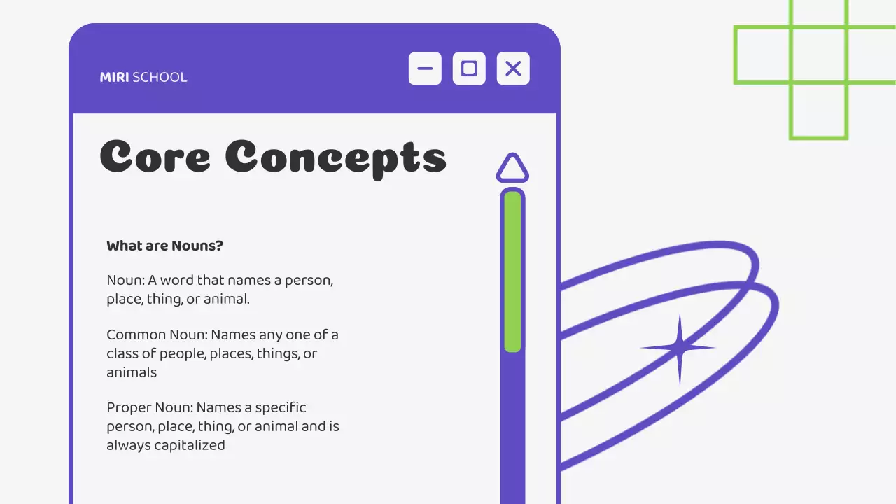 Presentasi Kursus Tata Bahasa Green Playful