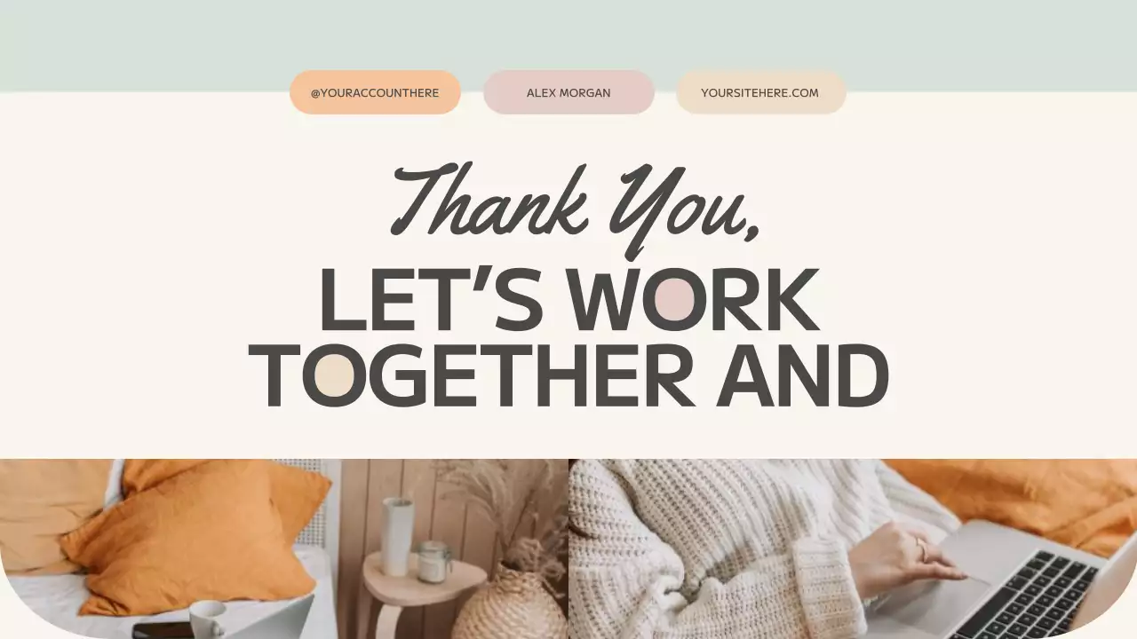 Apresentação de currículo de portfólio moderno bege