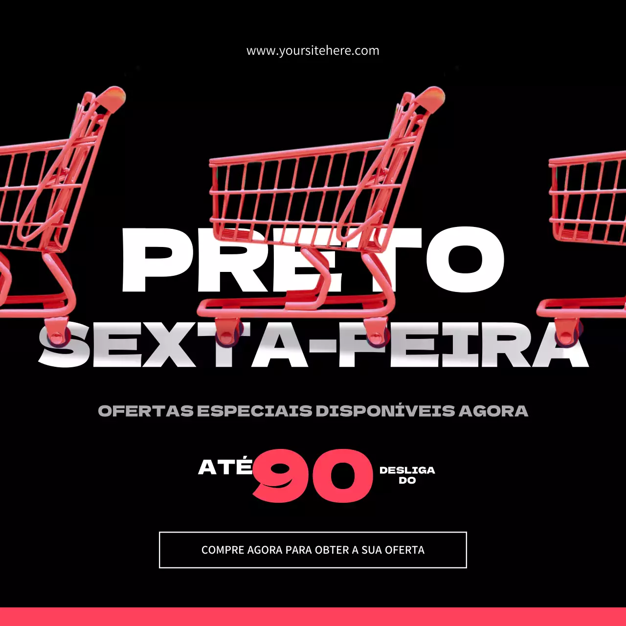 promoção de venda black bold