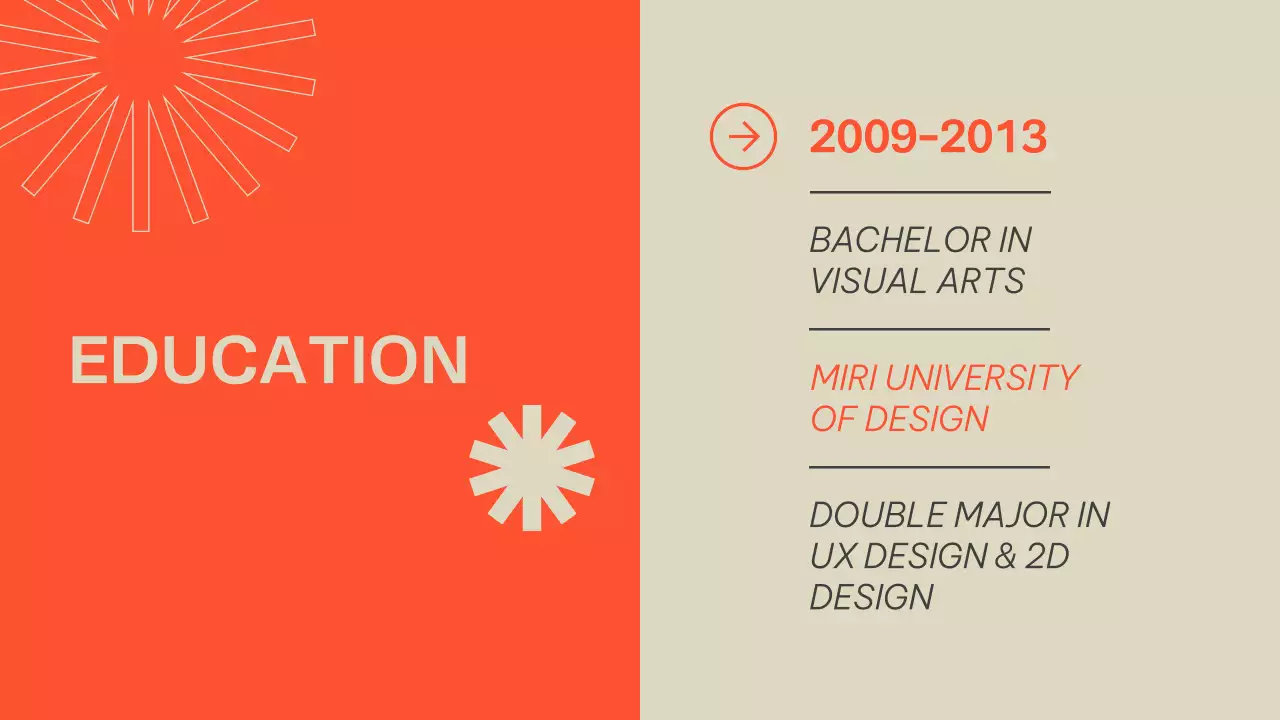 Orange Modern Portfolio Presentation