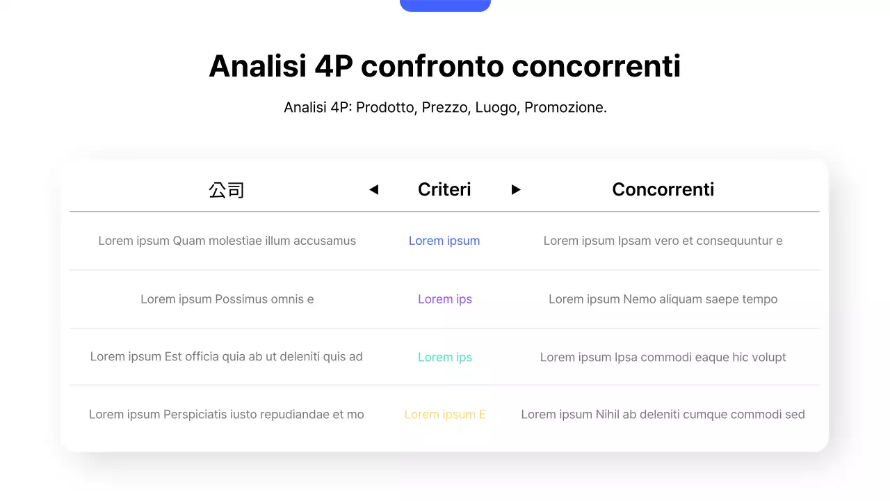 Piano strategico di vendita blu moderno