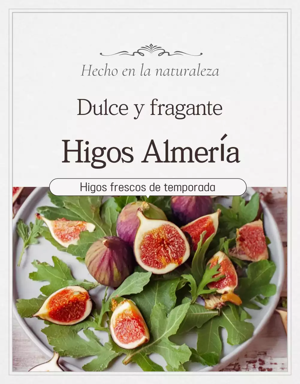 Higos blancos de frutas simples