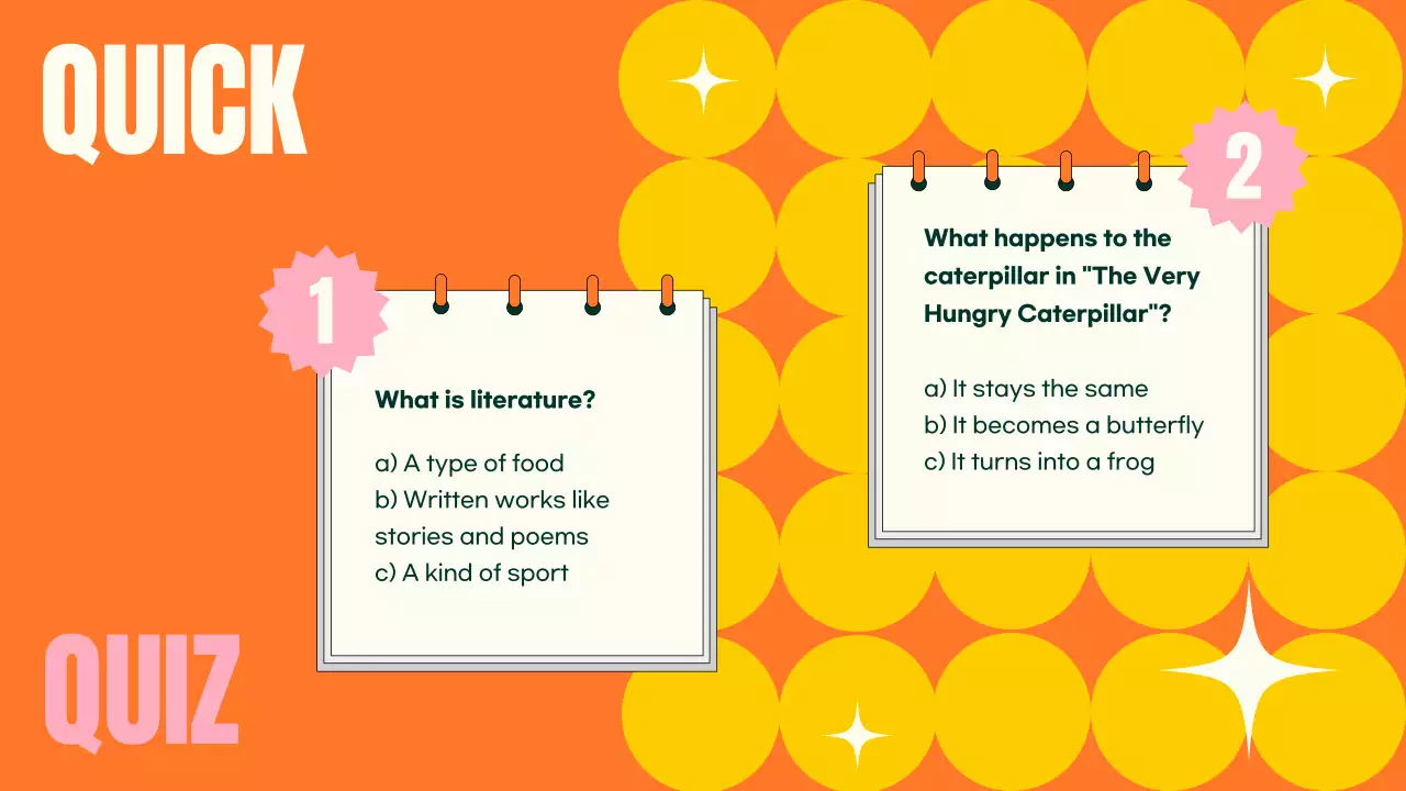 Orange Modern Literature Class Presentation