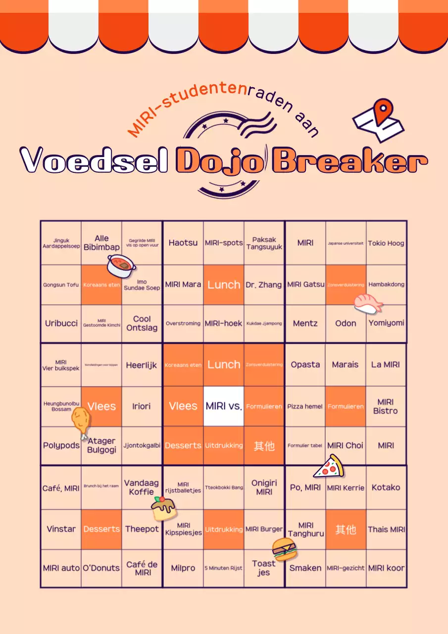 Promoot je gezellige oranje restaurant