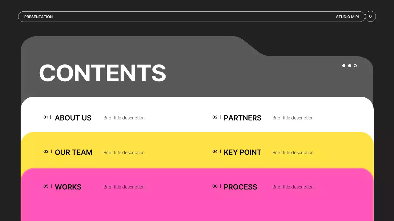 Apresentação de negócios em vídeo moderno amarelo