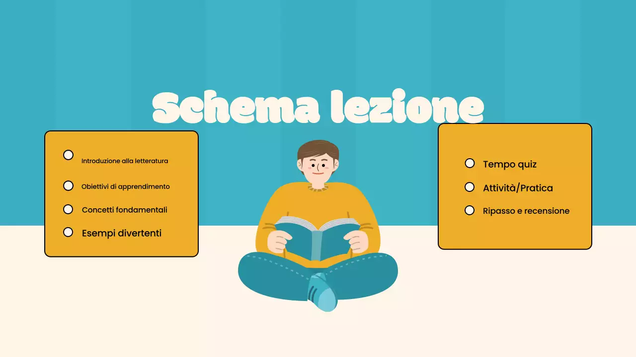 Corso di letteratura arancione semplice