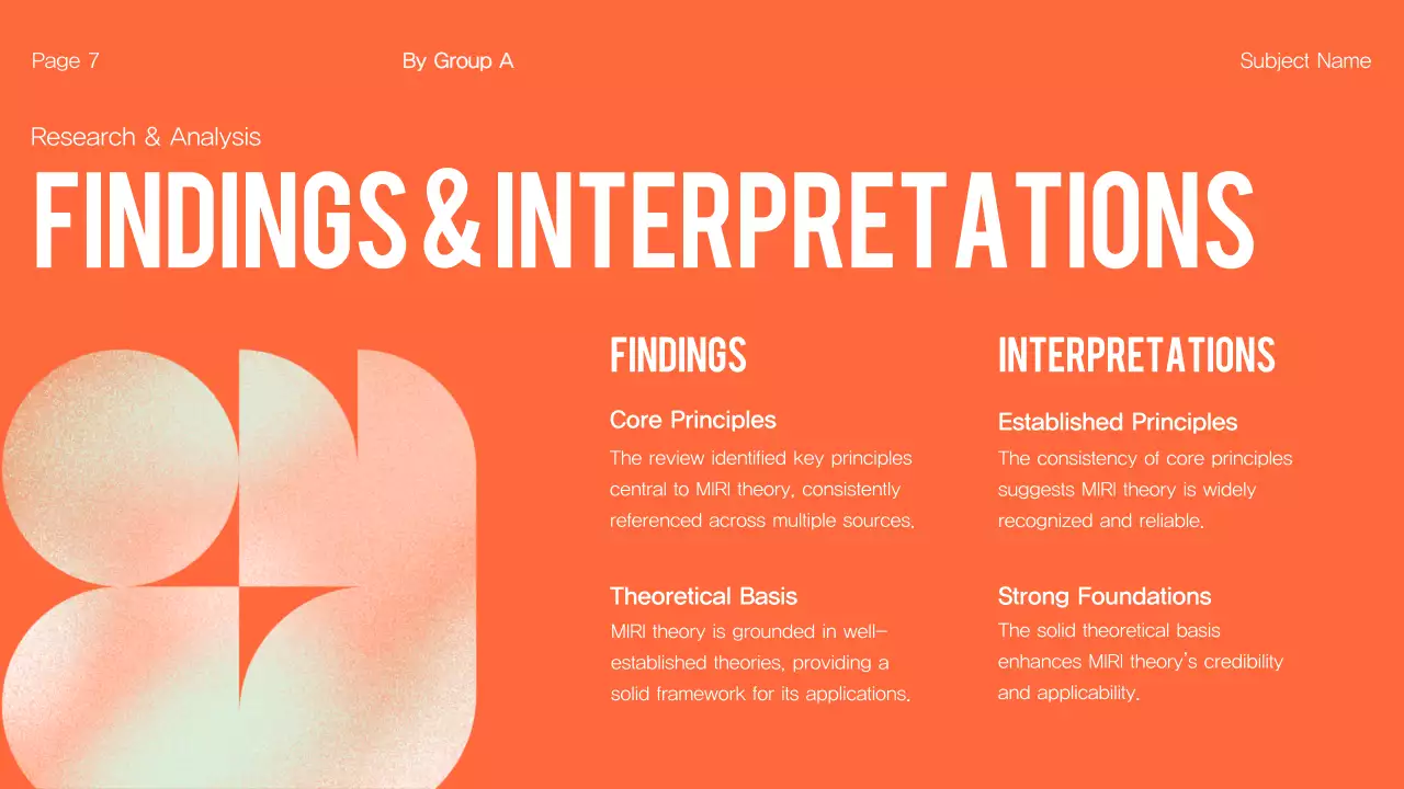 Trình bày dự án Orange Modern