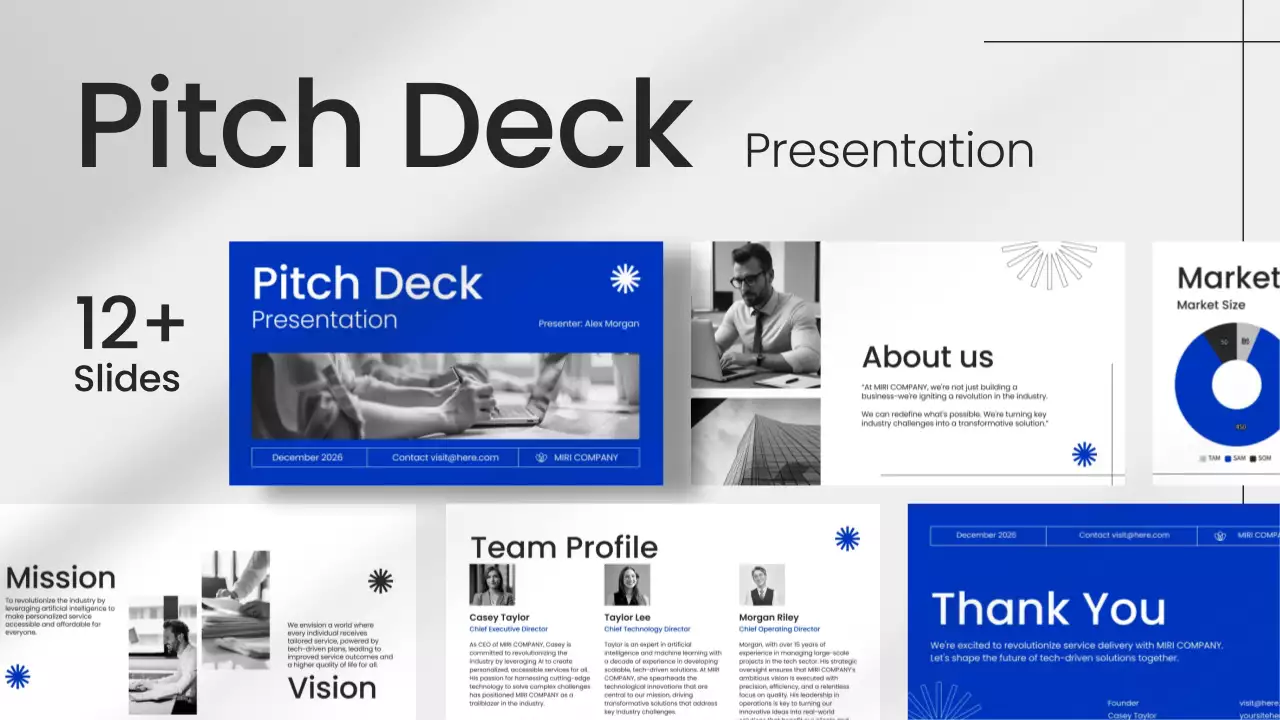 Blue Modern Business Pitch Presentation