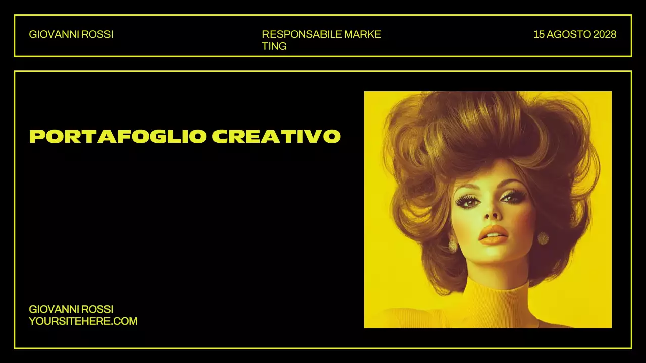 Presentazione del portafoglio creativo