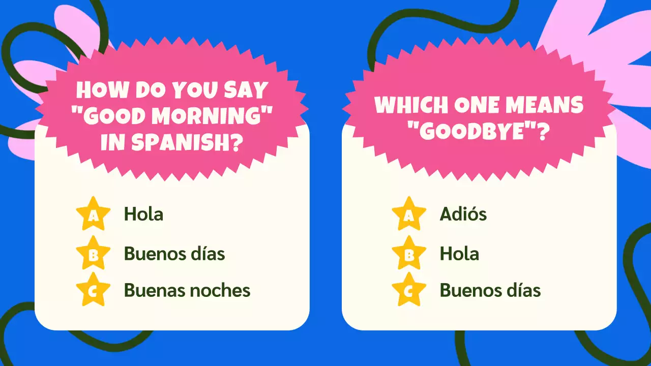 Pink Trendy Spanish Course Guide Presentation