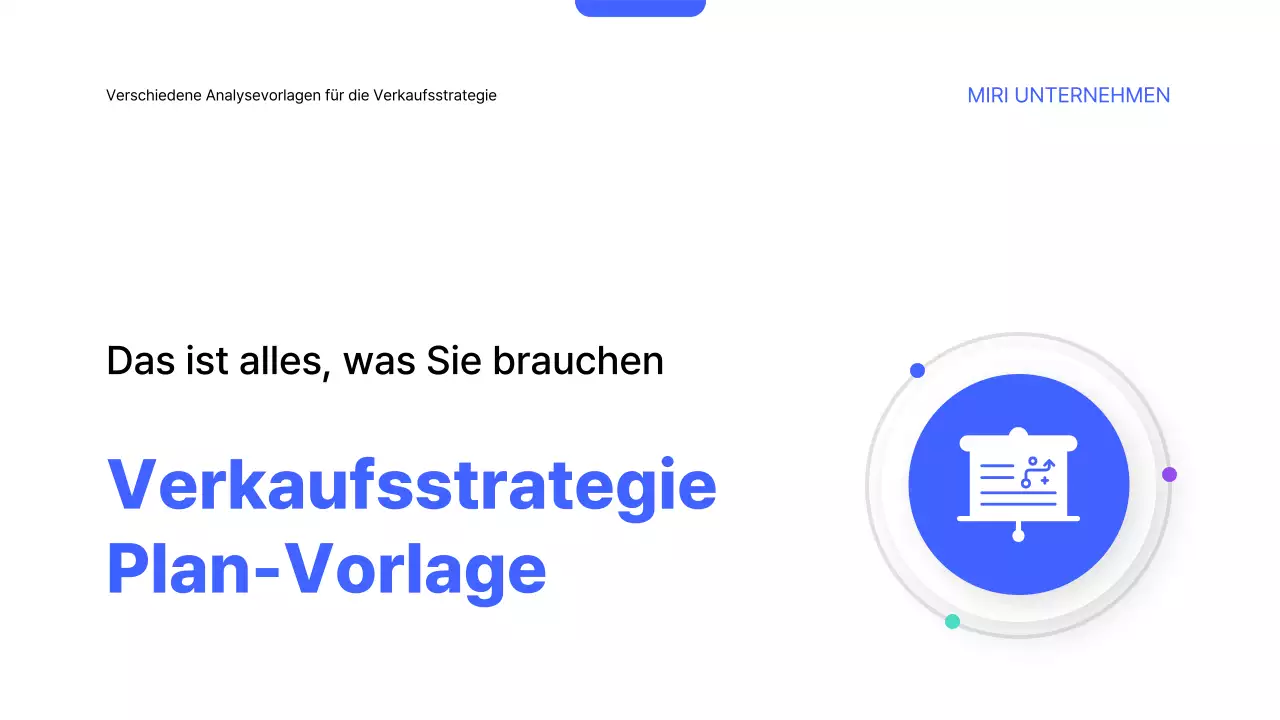 Blue Modern Verkaufsstrategieplan