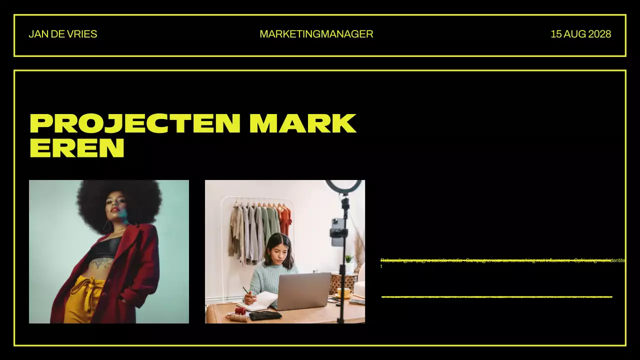 Presentatie creatief portfolio