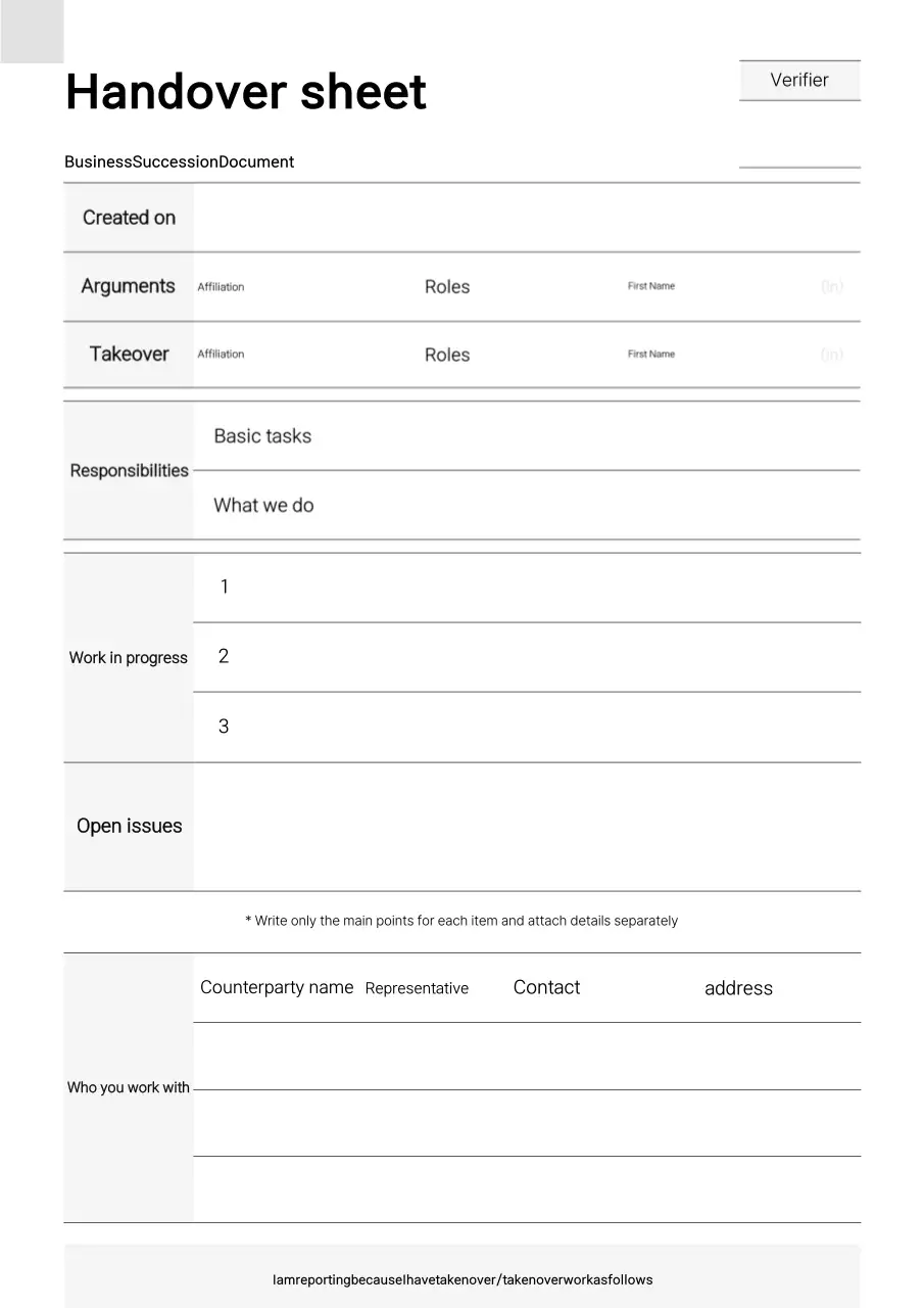 Tài liệu bàn giao chuyên nghiệp màu trắng