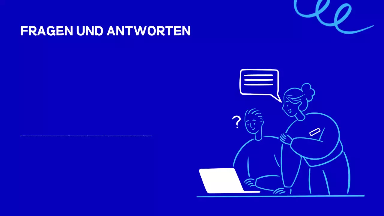 blue modern employee onboarding Präsentation