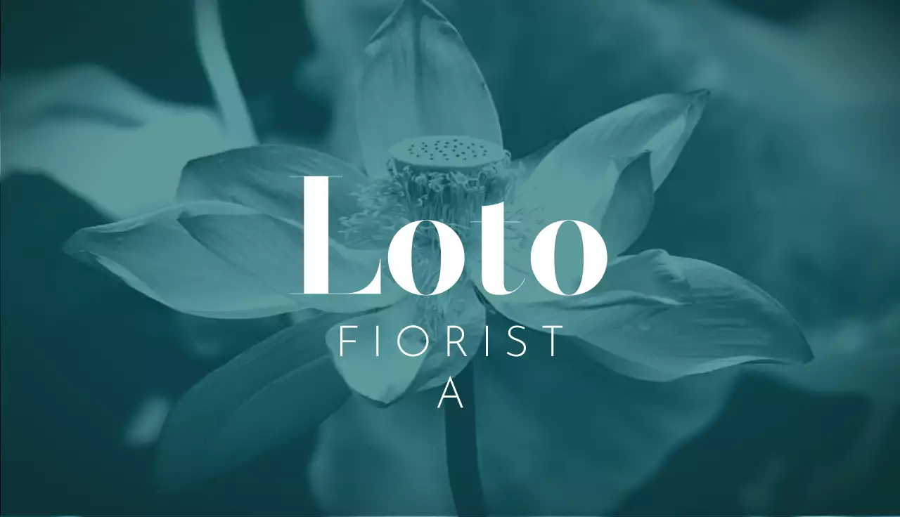 Biglietto da visita fiorista semplice verde acqua