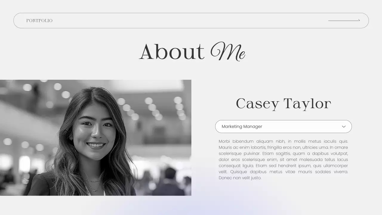 Presentasi Resume Portofolio Elegan Putih