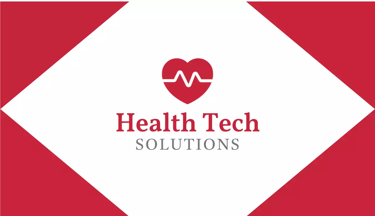 Red Simple Hospital Business Card