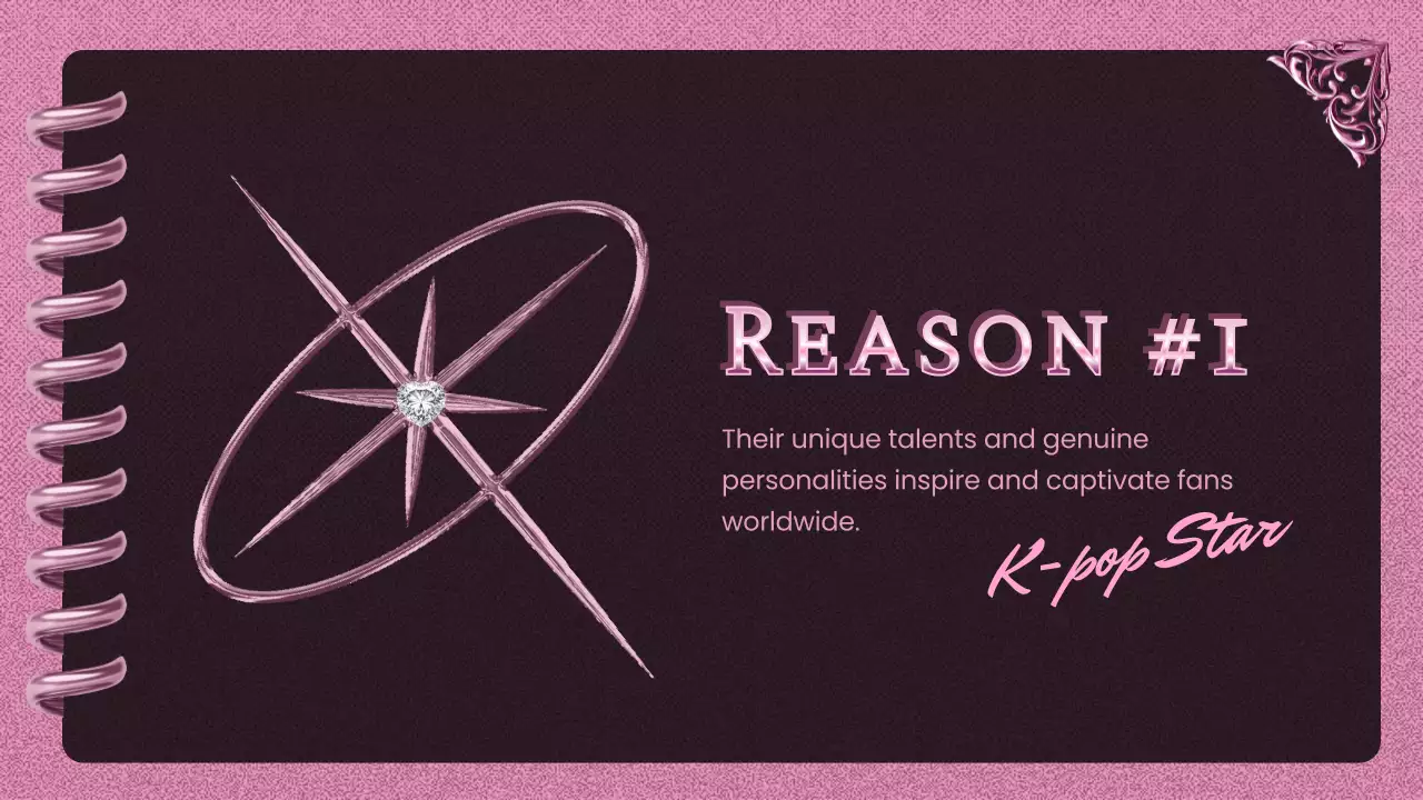 Pink Trendy K-Pop Collection Promotion Presentation