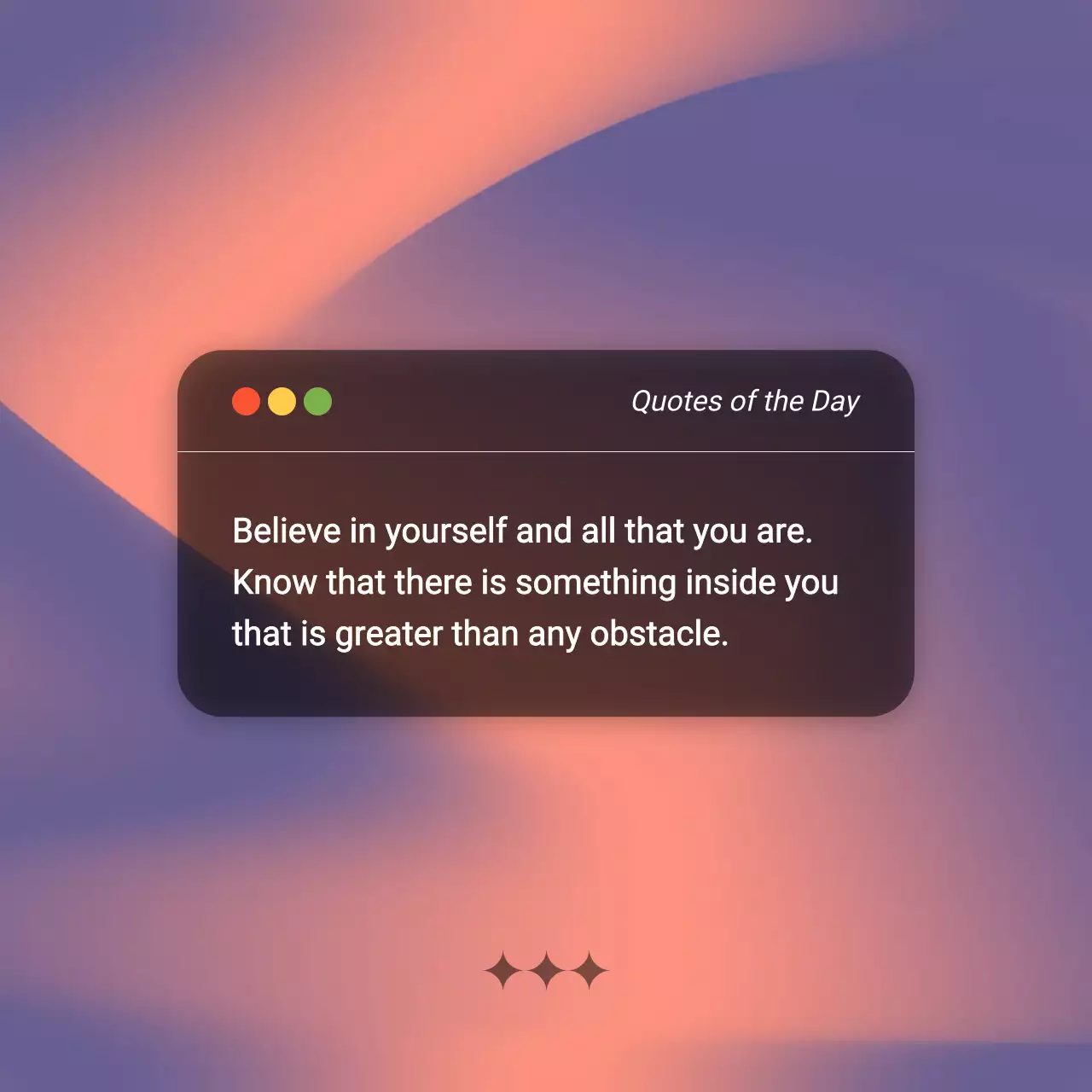 Purple Modern Motivation Announcement Social Media Post