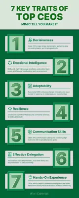 Green Modern Leadership Guide Infographic