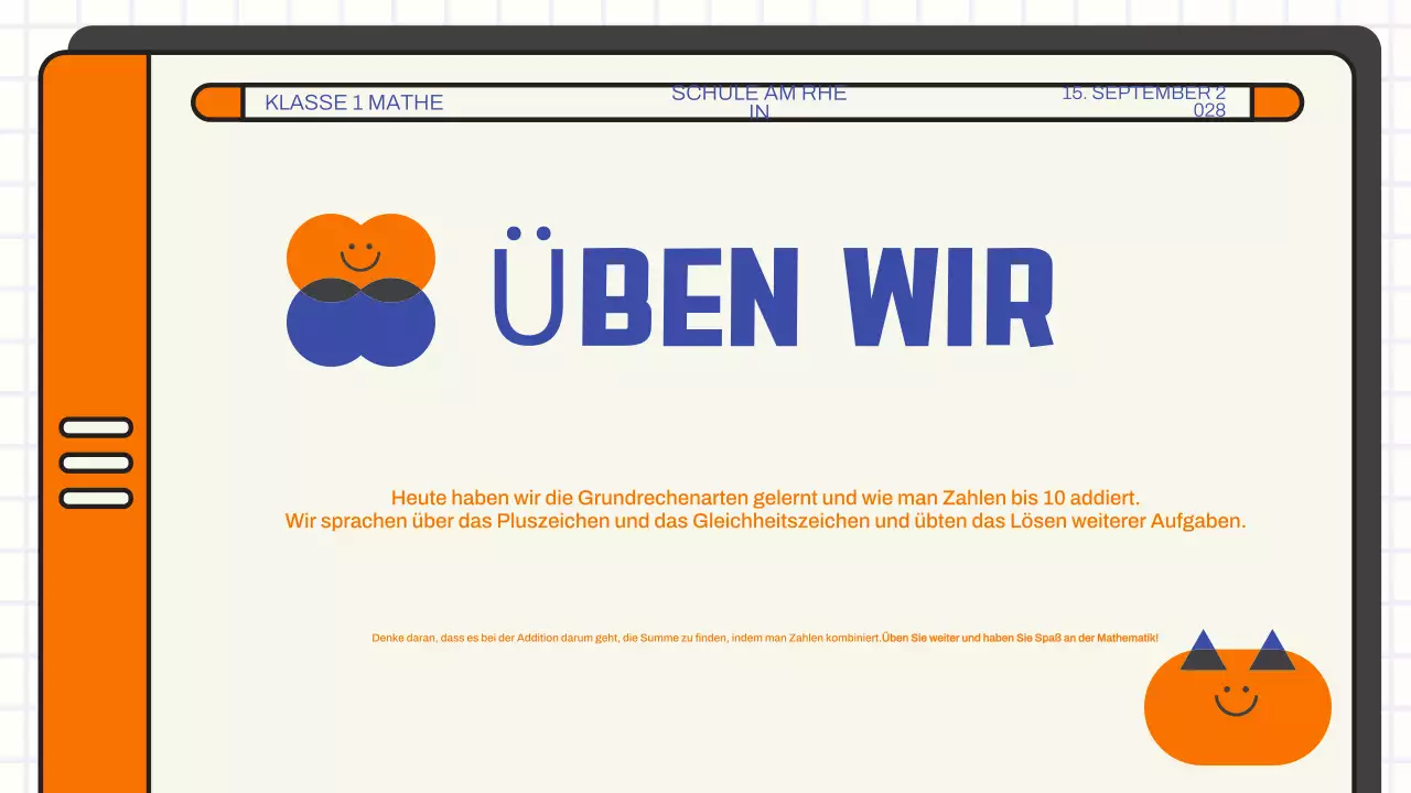Präsentation für den Mathematikunterricht zur Grundaddition