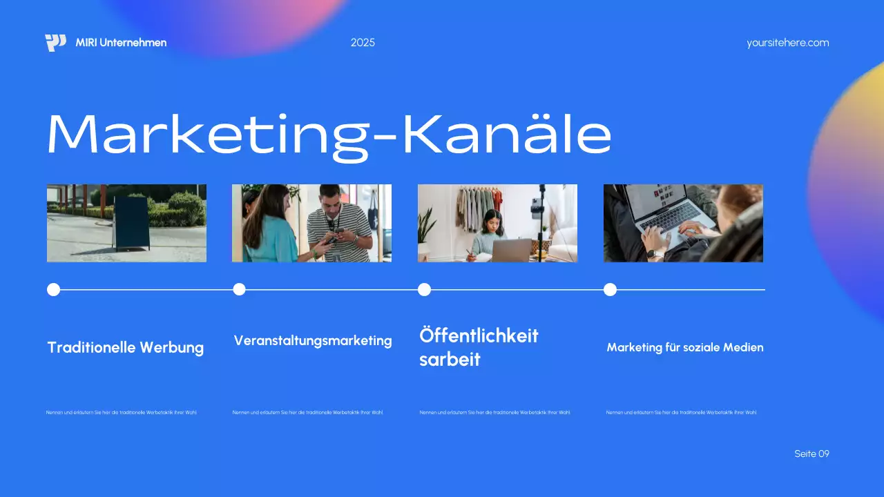 Blue Modern Marketing Plan