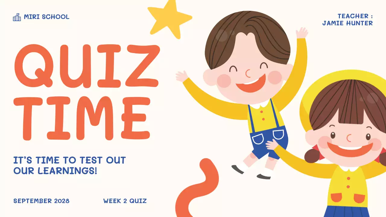 Orange Simple Classroom Guide Presentation