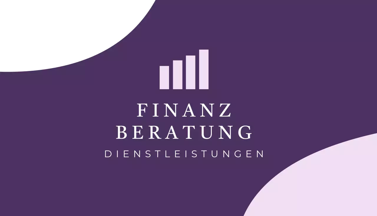 lila professionelle Visitenkarte