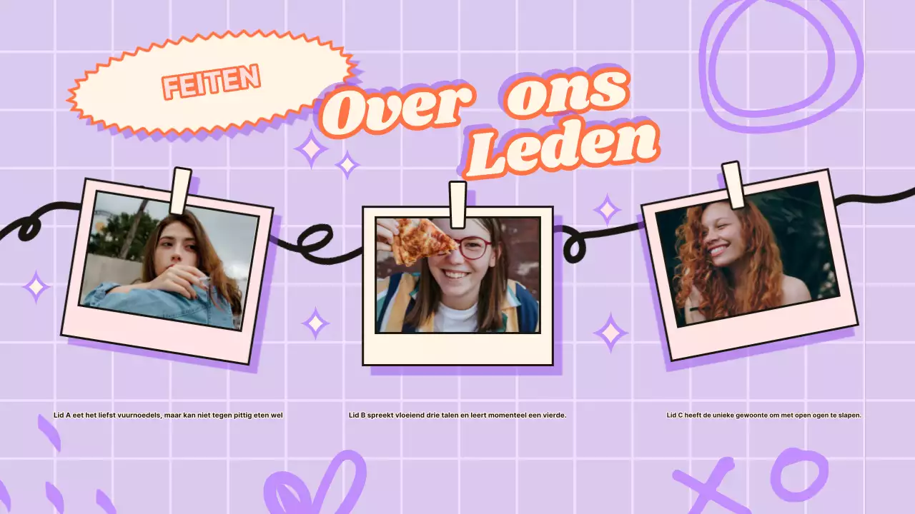 Blauw Roze Trendy Fandom Presentatie