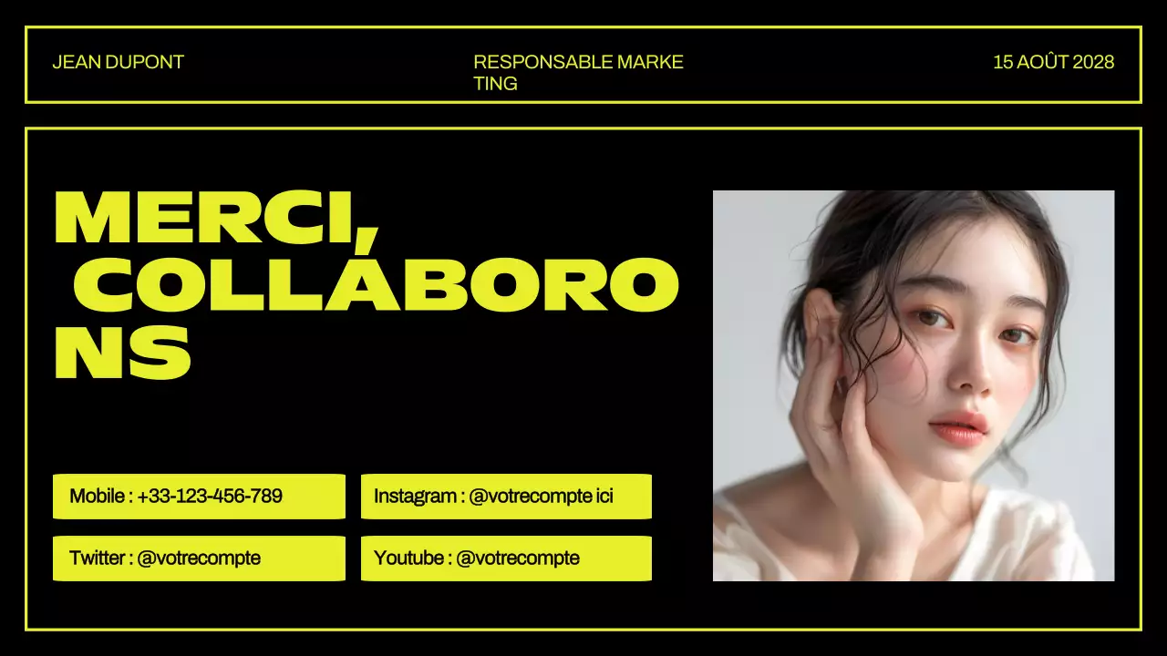 Présentation d'un portfolio créatif