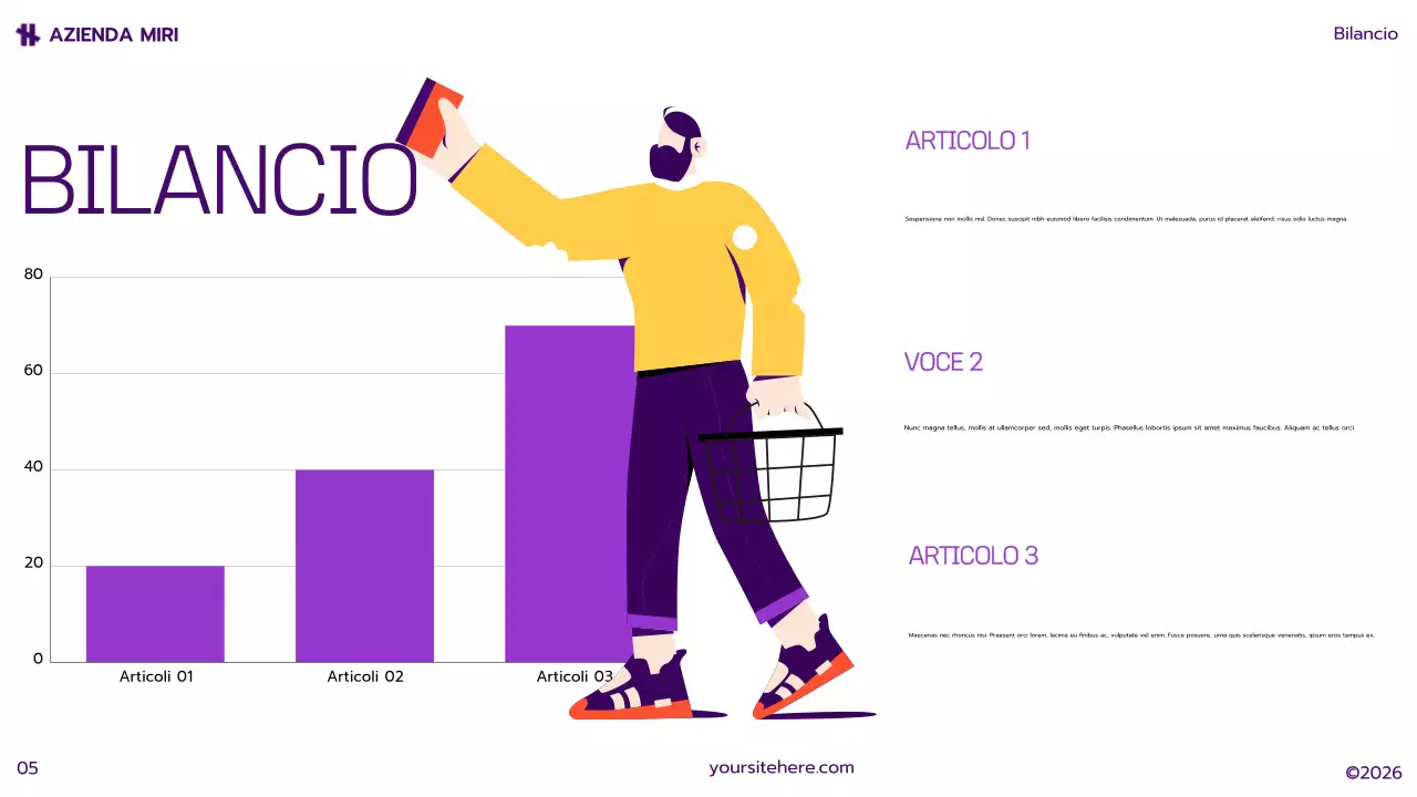 piano di marketing giallo moderno