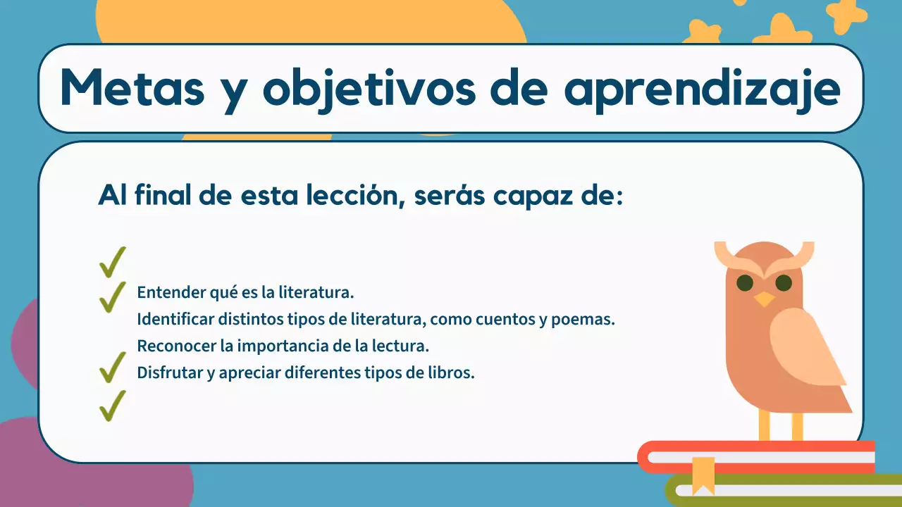 Ilustración en color Literatura Presentación de materiales de clase