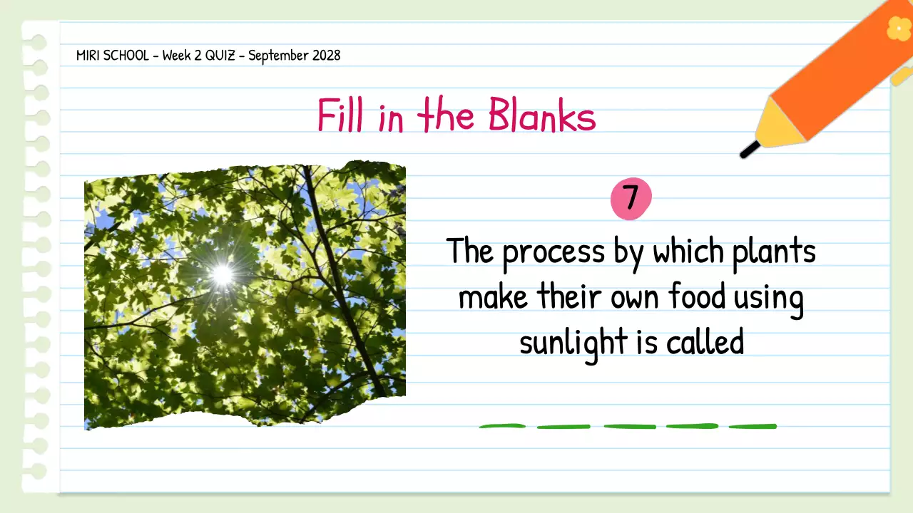 Orange Simple Quiz Announcement Presentation