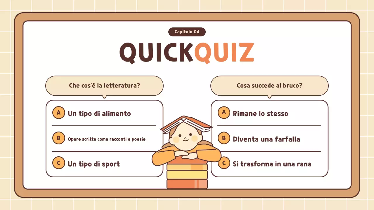 corso di letteratura semplice arancione