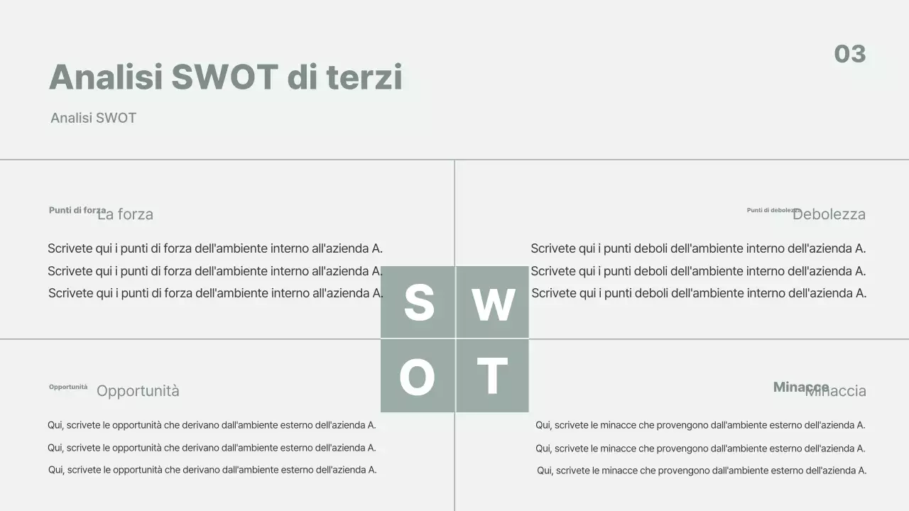 Analisi dei rapporti commerciali grigi e minimalisti