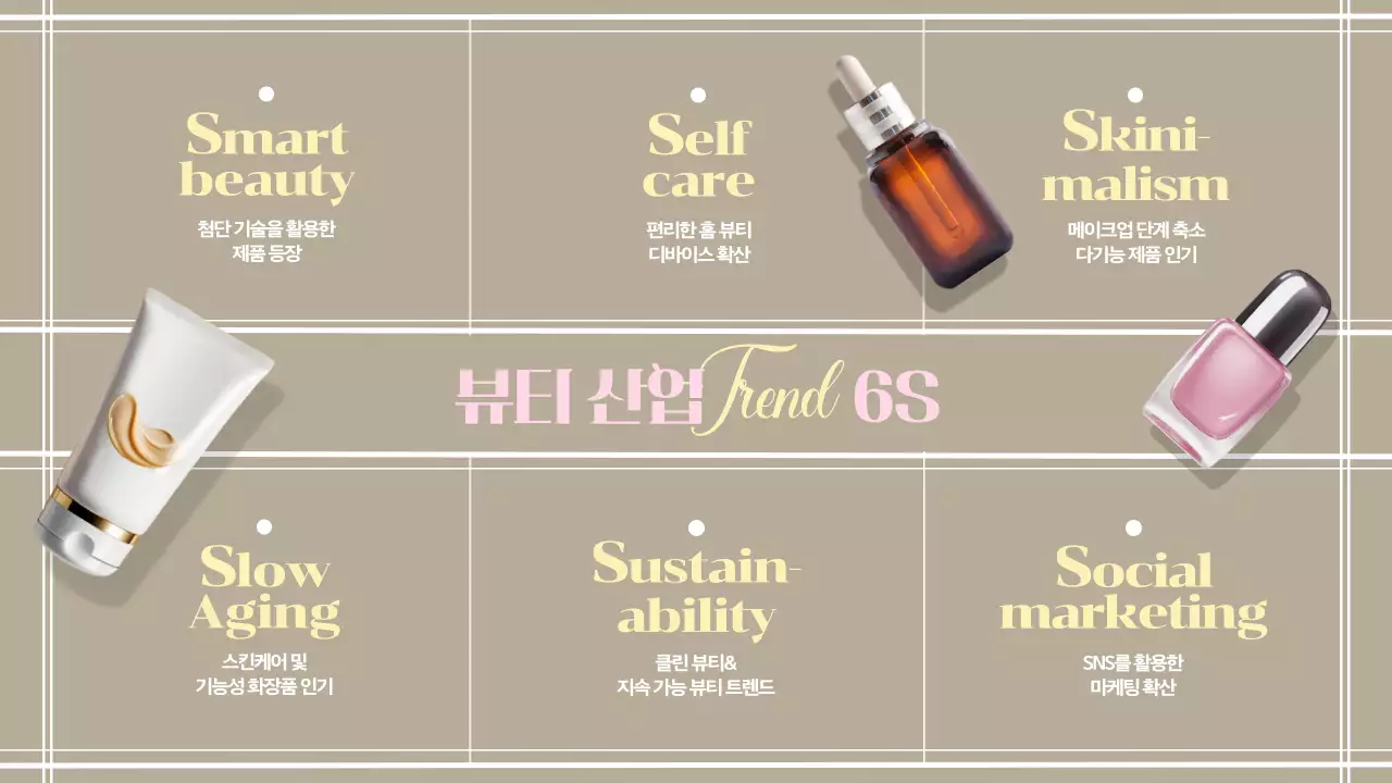 노랑과 베이지색의 따뜻한 뷰티트렌드 보고서