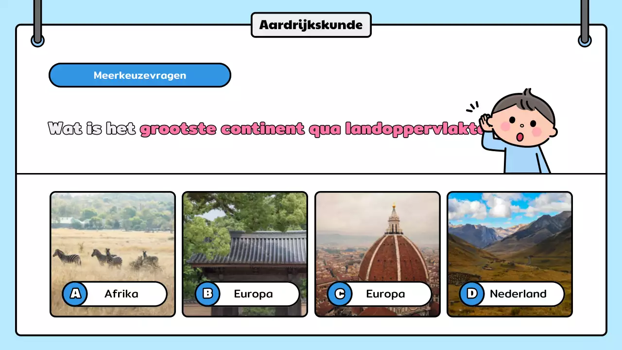 aankondiging blue comic quiz