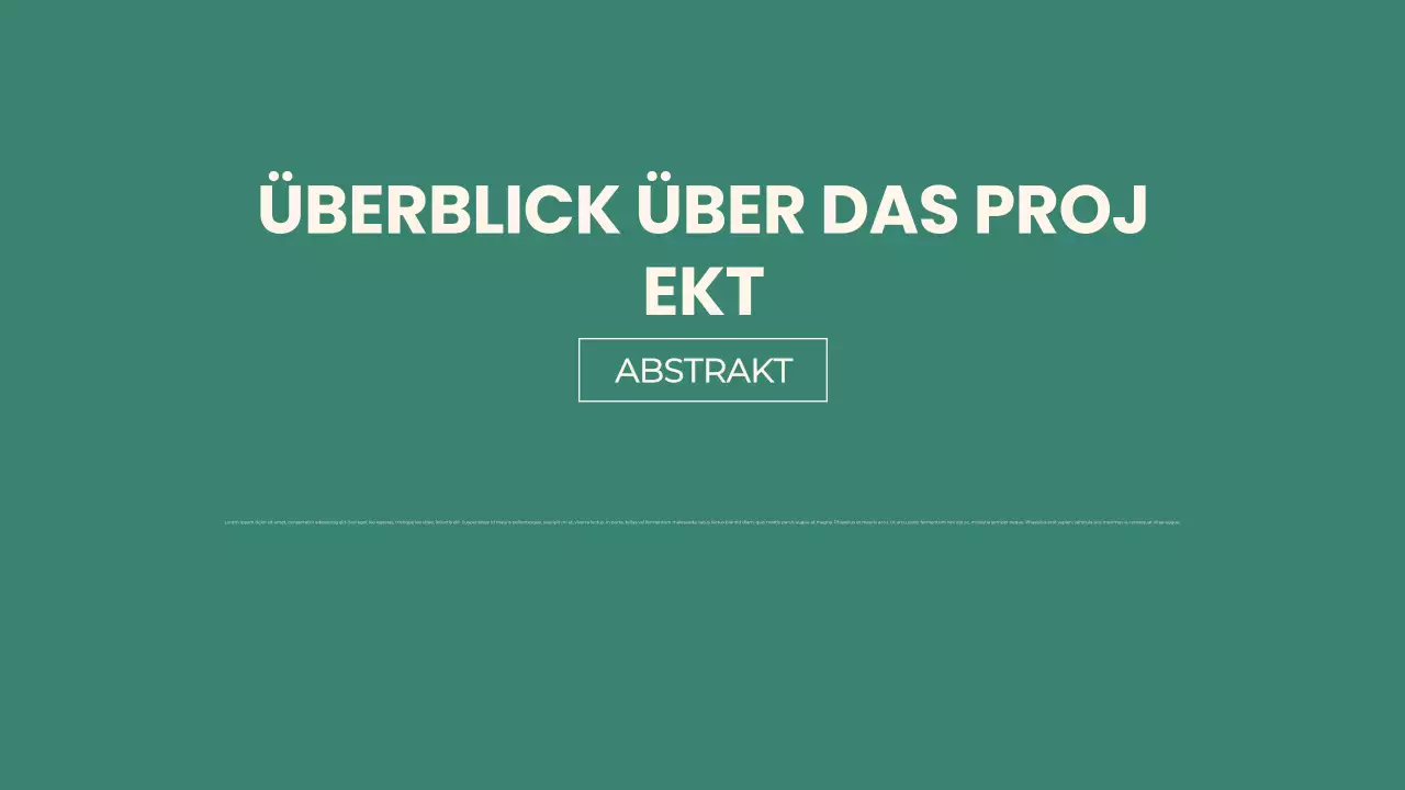 Green Modern Group Projektpräsentation