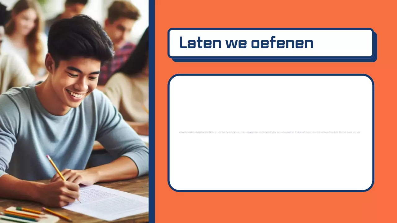 blauw eenvoudige wiskunde klasgids presentatie