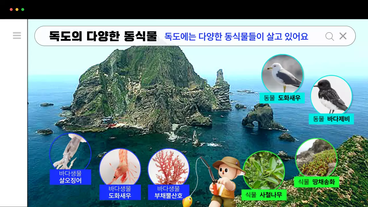 파랑의 심플한 독도 탐험 홍보