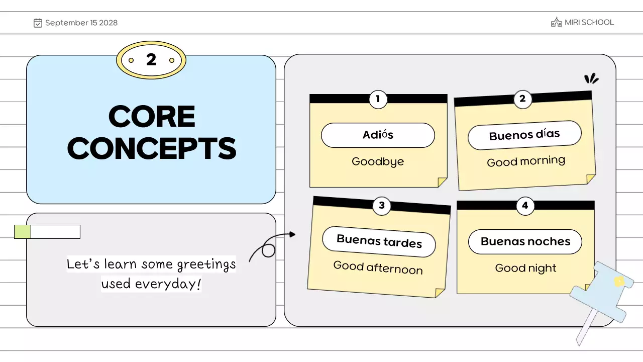 White Simple Language Course Presentation