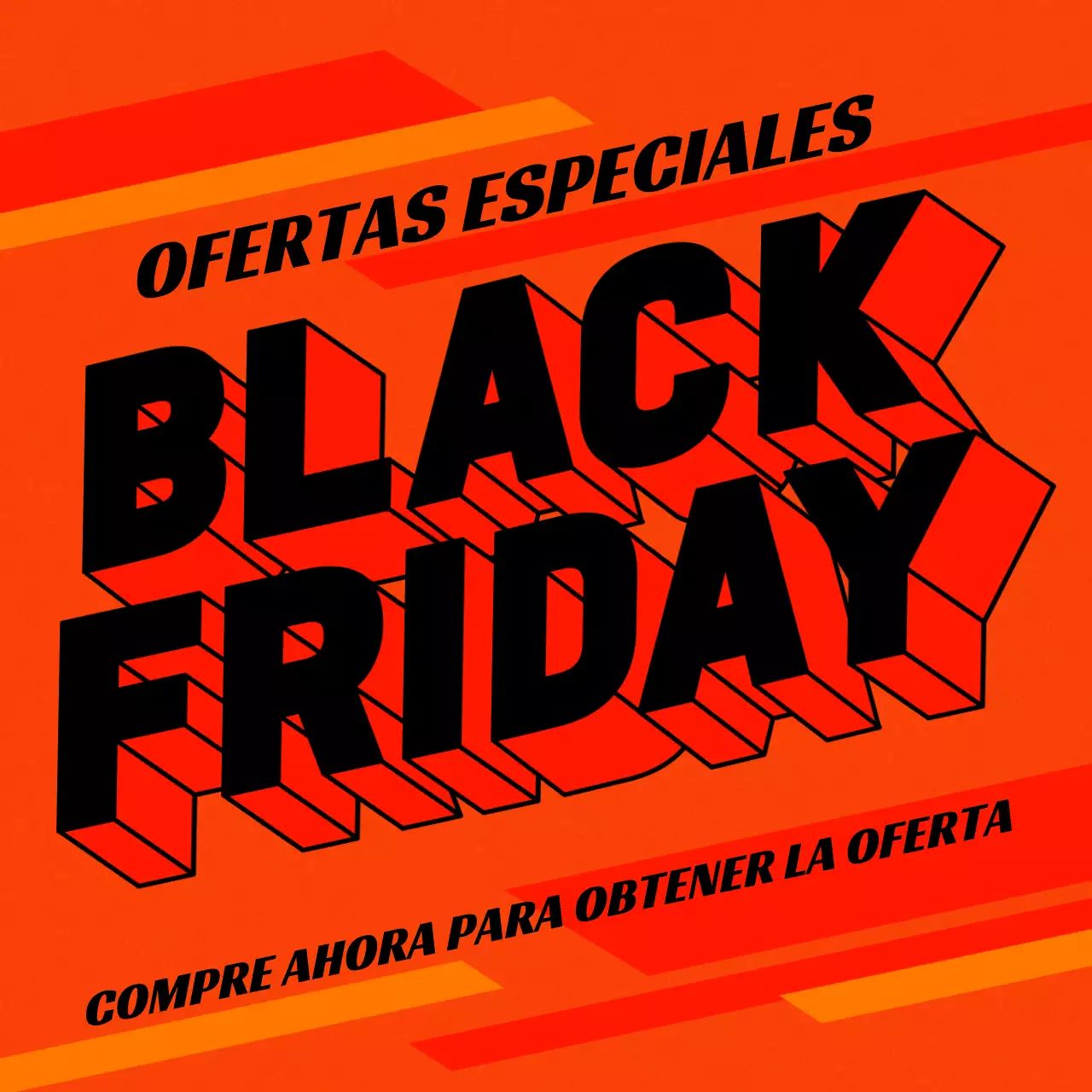 promoción Black Friday de orange bold