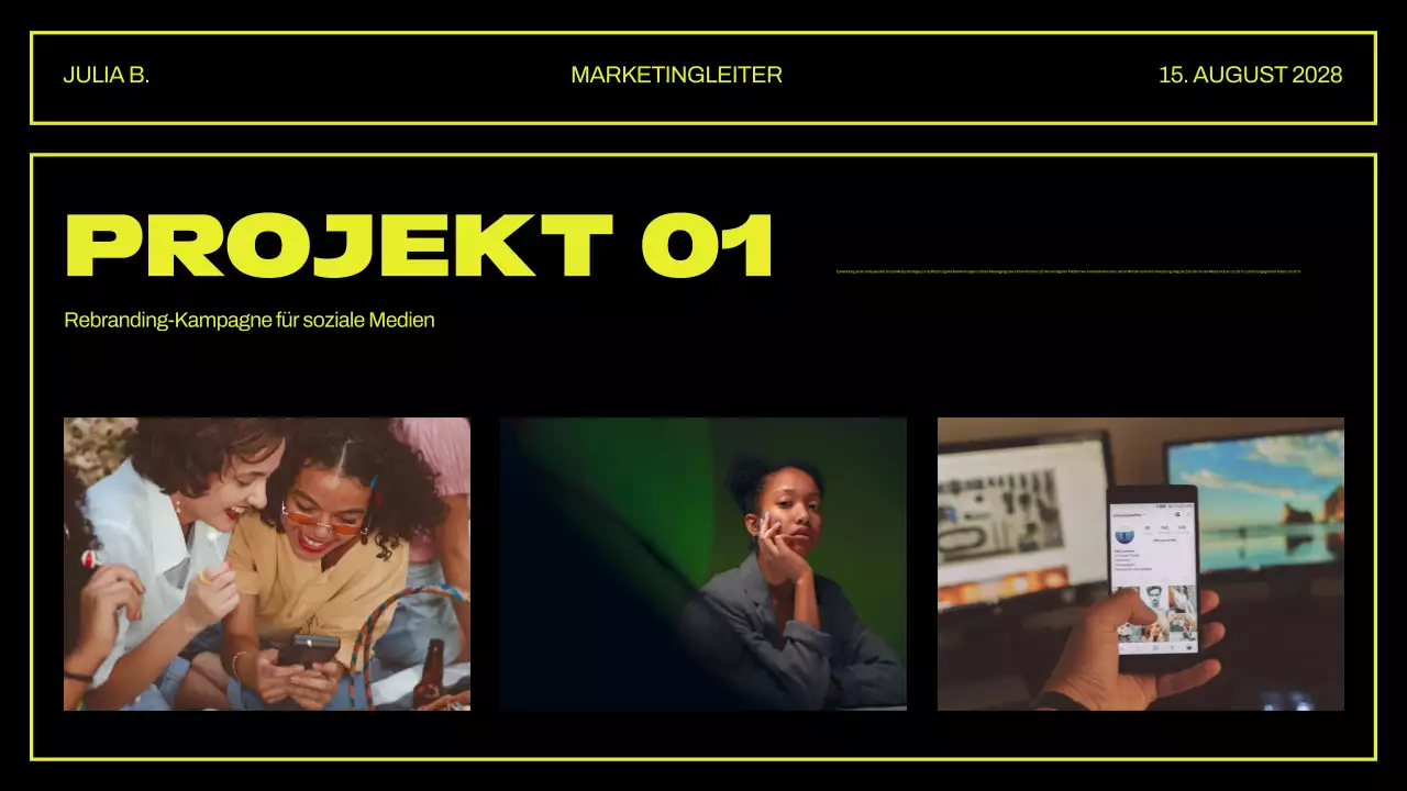 Kreative Portfolio-Präsentation